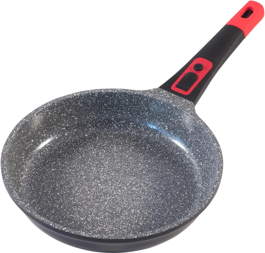 Click-Grip Bratpfanne 24 cm rot-schwarz