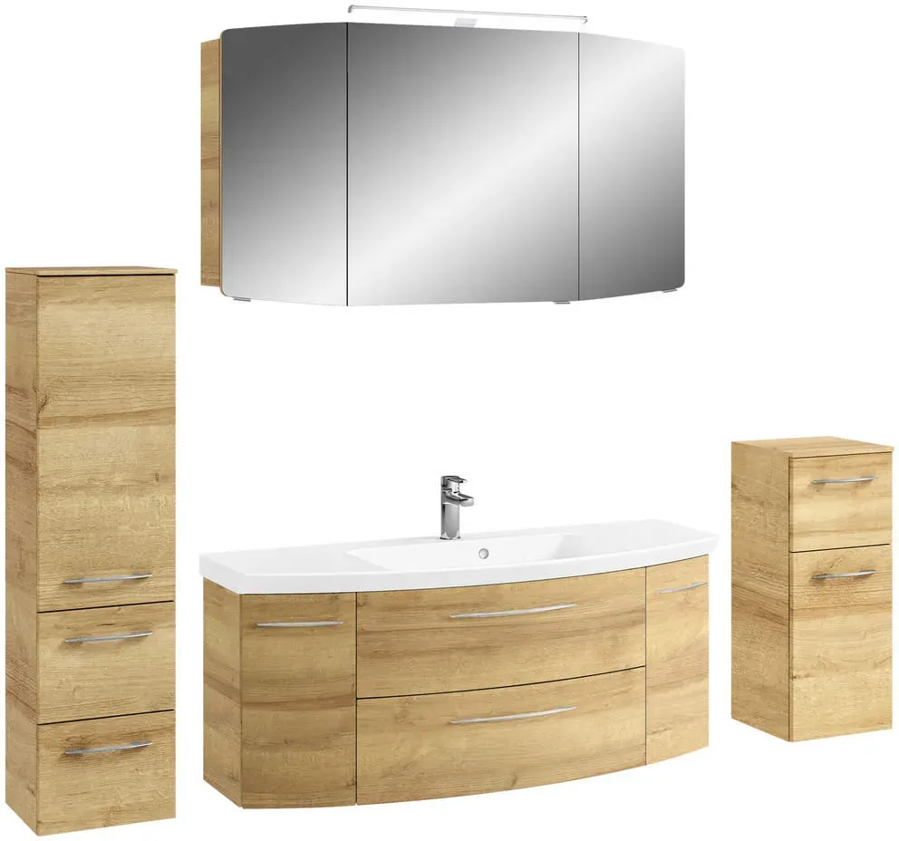Cassca Sprint 5-tlg. 181 cm x 200 cm x 50,5 cm riviera eiche quer nachbildung