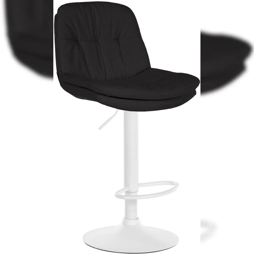 Barhocker Laurel Stoff schwarz
