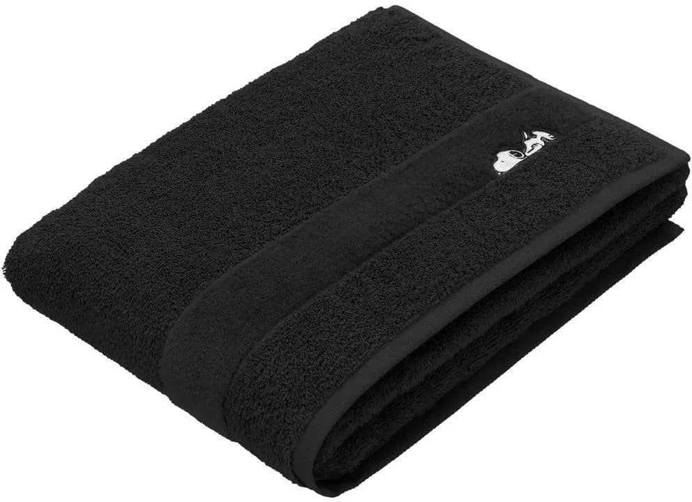 Sleepy Snoopy Duschtuch 67 x 140 cm schwarz