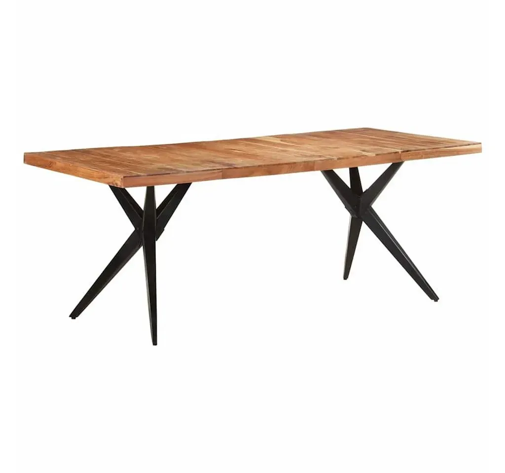 Esstisch 200 x 76 x 90 cm Akazie weiß