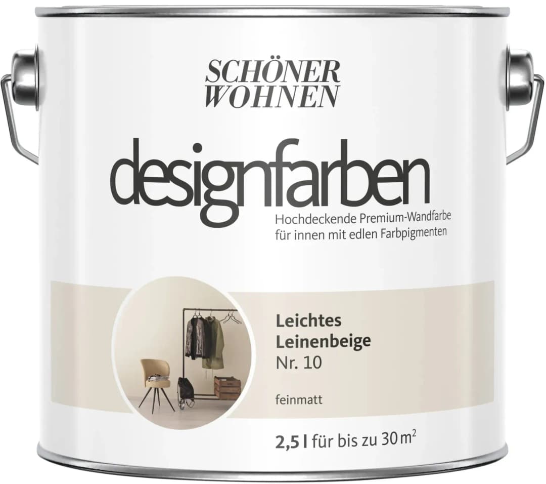 Designfarben 2,5 l leichtes leinenbeige