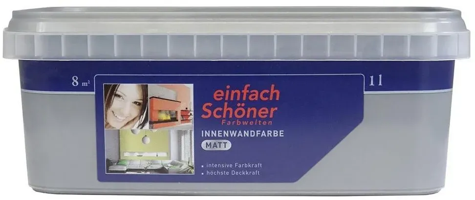 Innenwandfarbe Unendlich Grau matt 1 l
