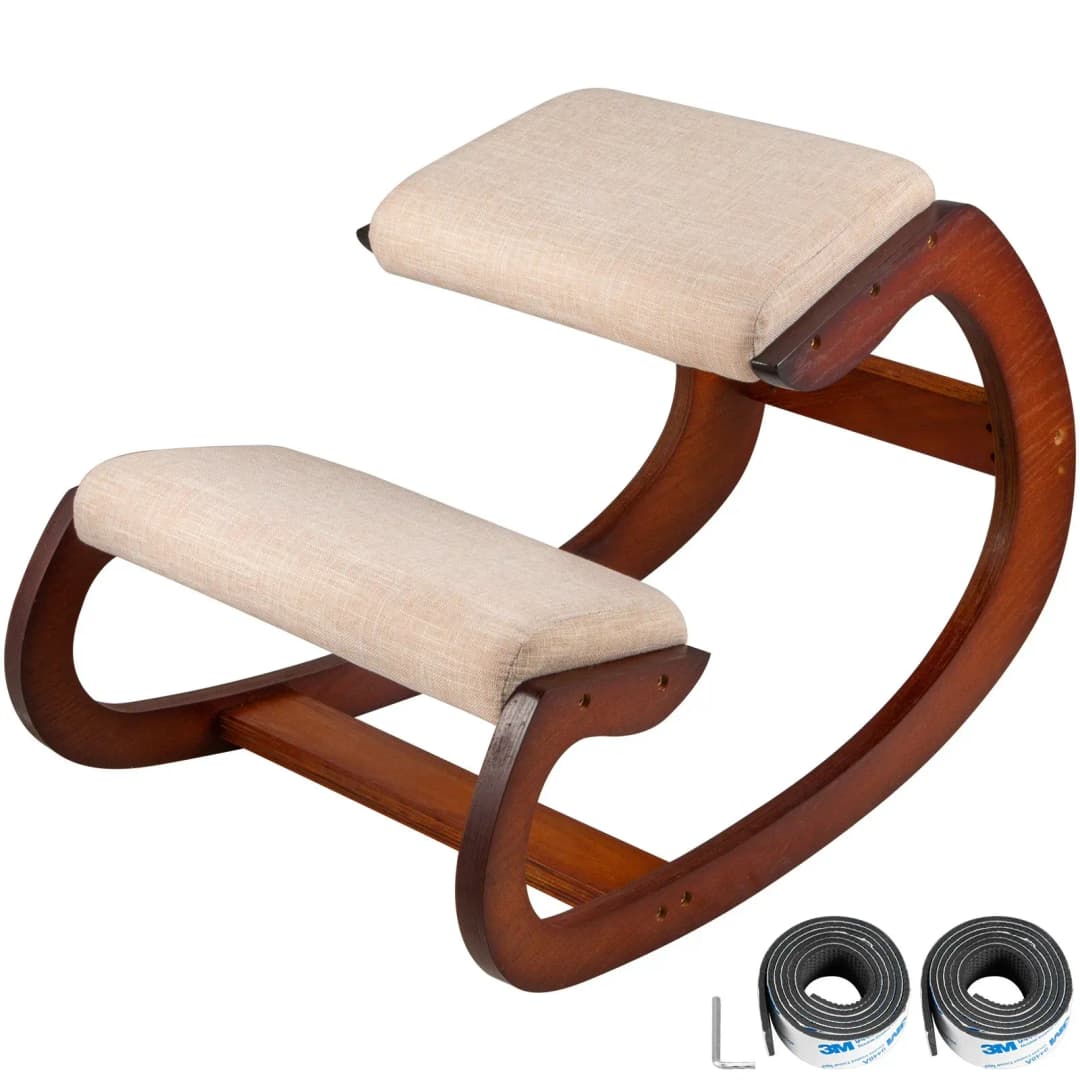Kniestuhl Ergonomisch Schaukelstuhl Kniehocker Gesundheitsstuhl 80kg, Verstellbarer Kniehocker Kissen Stressabbau Ergonomischer Sessel Knie Hocker