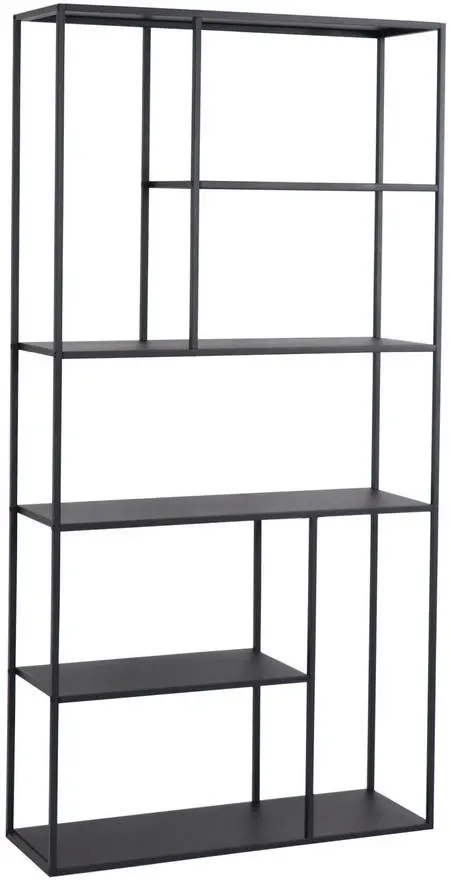 Standregal Vehmaa 90 x 30 x 188 cm Schwarz