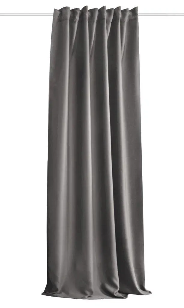 Akustikvorhang Multifunktionsband 135 x 225 cm Grau 3 St.