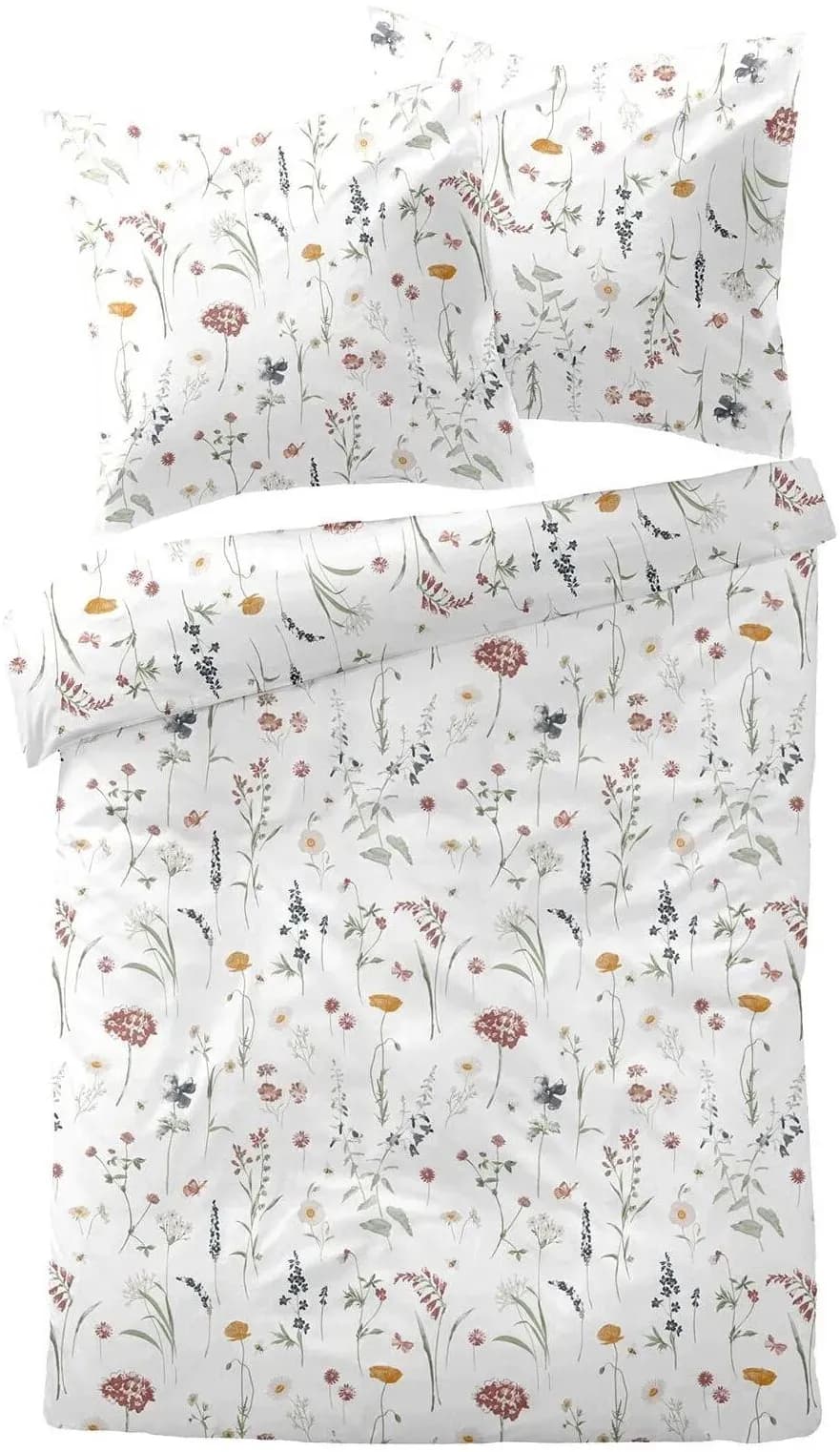 Glennallen Floral Baumwolle Bunt 135 x 200 cm + 80 x 80 cm