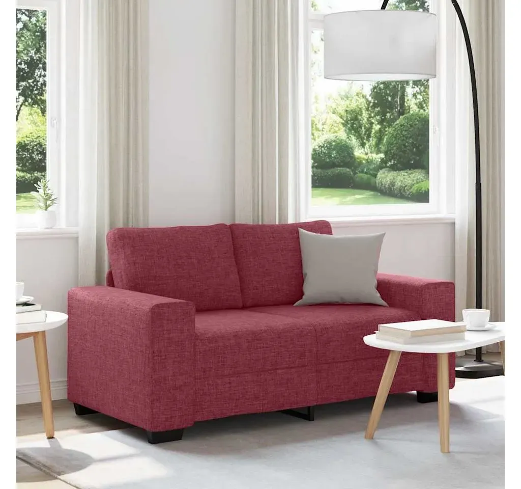 Couch Polyester 2-Sitzer Rot