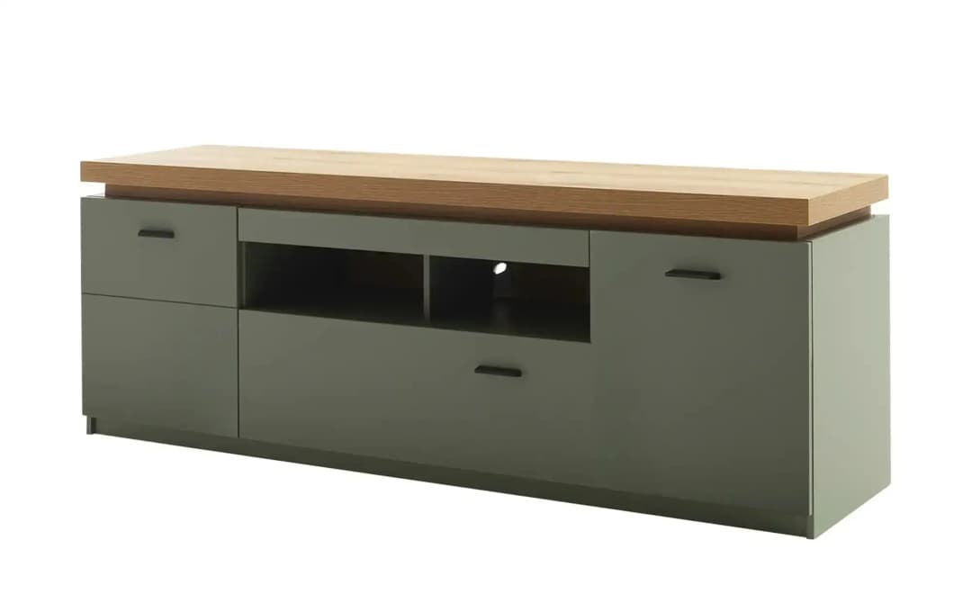 Moniz Lowboard 156x57x44 cm Grün Melamin/Holzwerkstoff