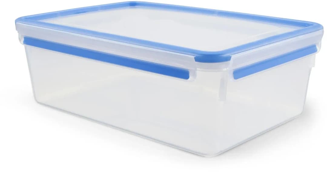 Clip & Close rechteckig transparent/blau 11,1 cm 5,4 l