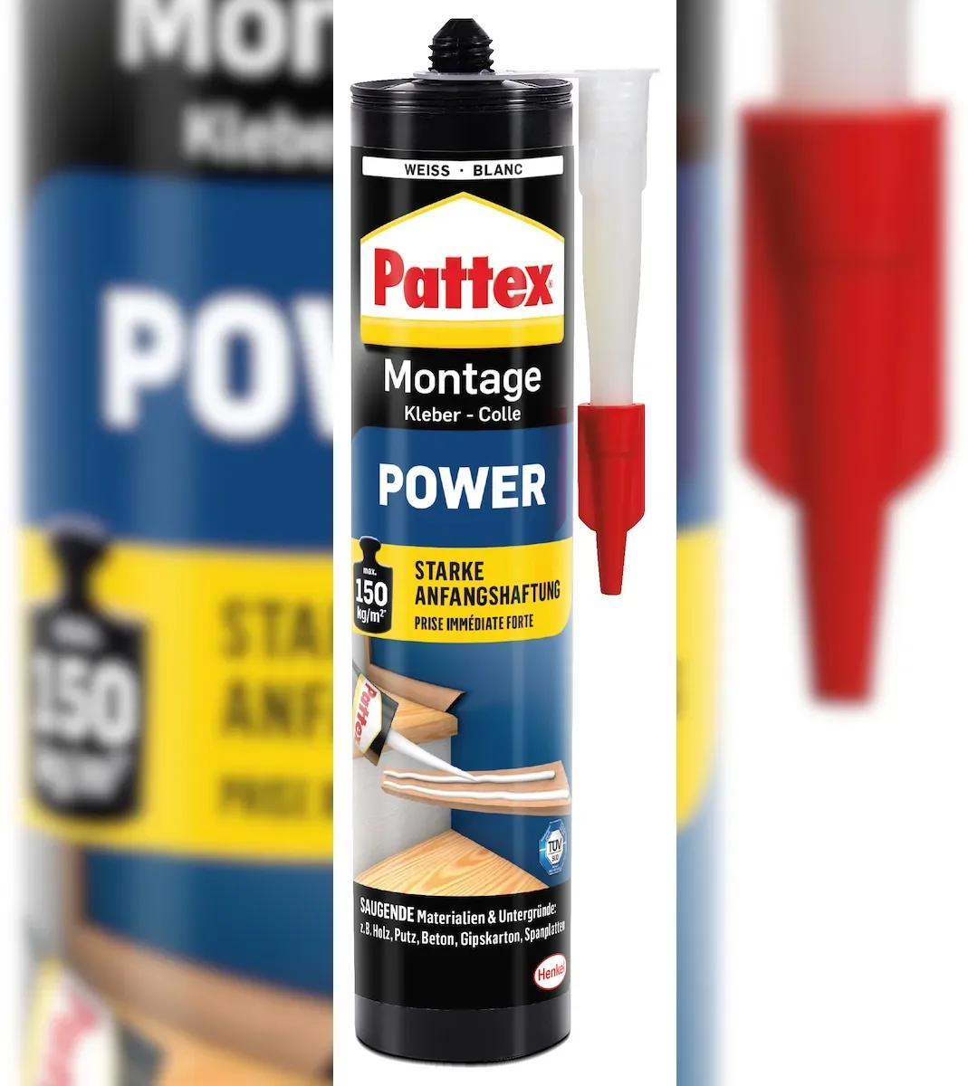 Montagekleber 370 g weiß