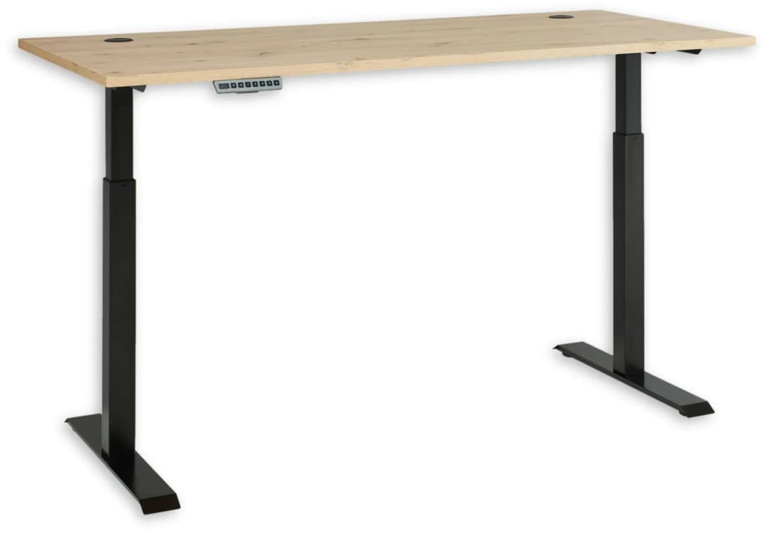 Schreibtisch Memphis Artisan Eiche / Schwarz