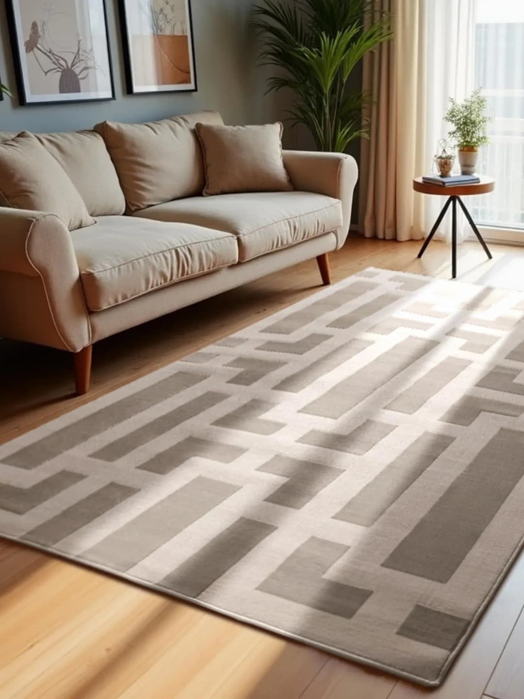 Onyx Designer-Teppich 160 x 235 cm Creme Grau