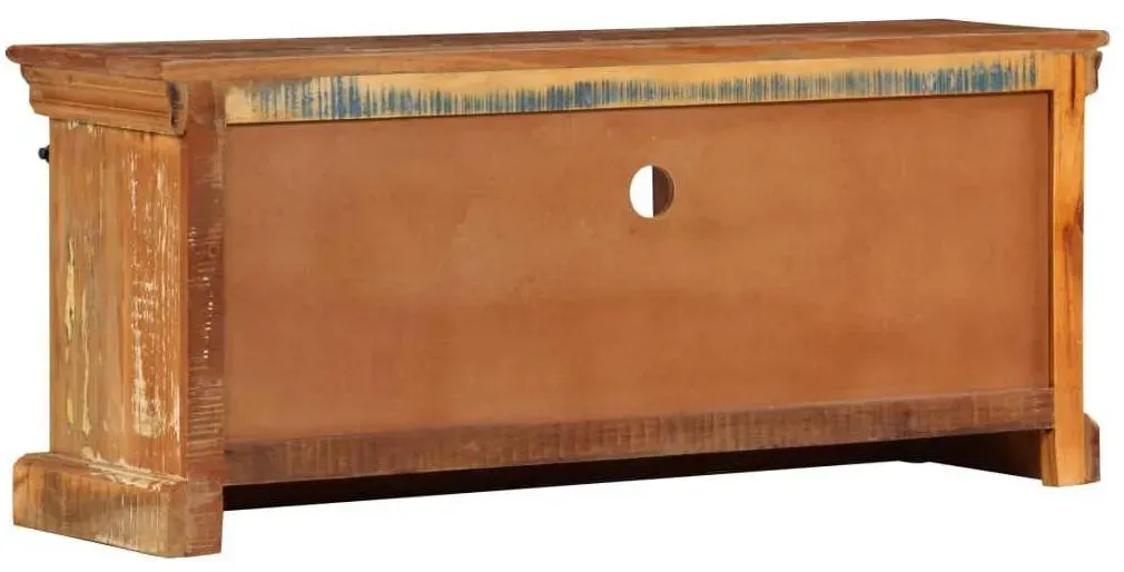 TV-Schrank 110x30x45 cm Braun Massivholz