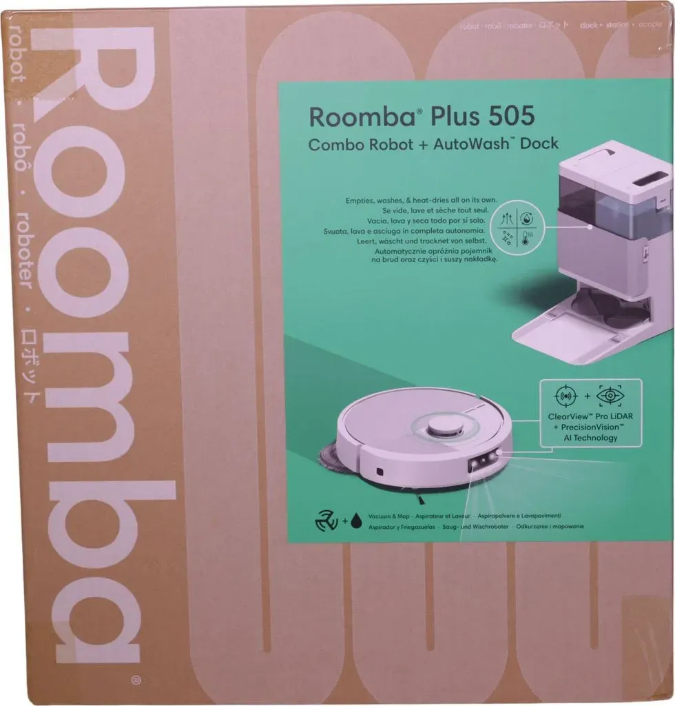 Roomba Plus 505 Combo + AutoWash Dock Weiß