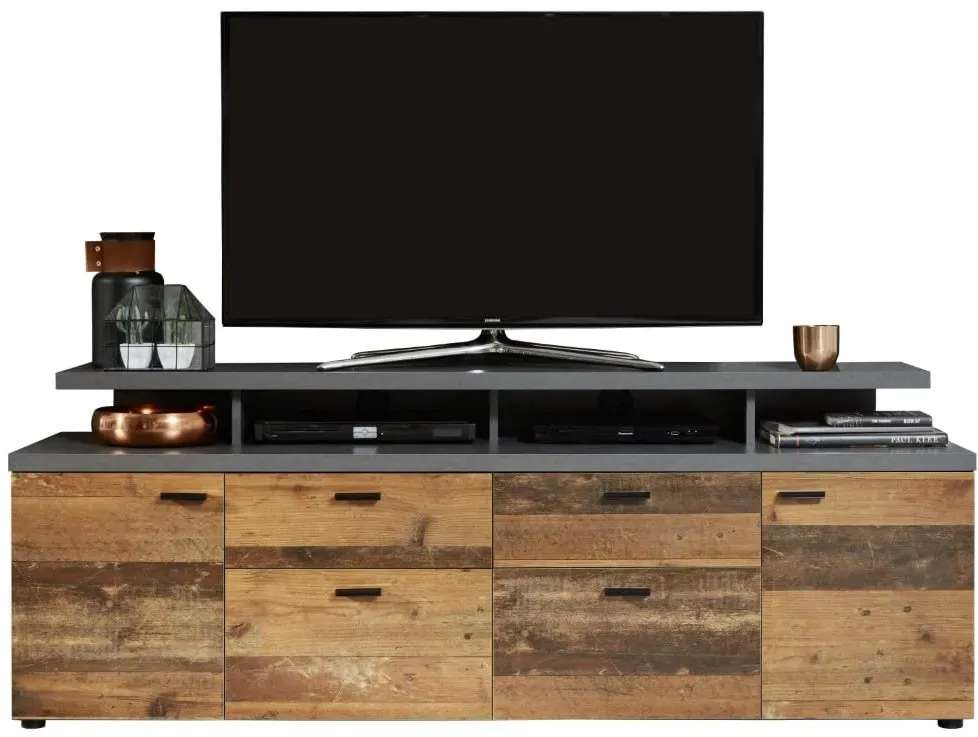 Mood TV-Lowboard 180 cm old wood matera 2 St.