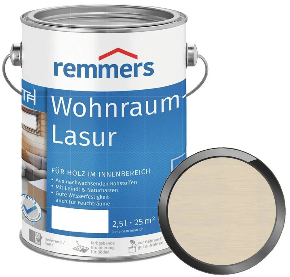 Wohnraum-Lasur 2,5 l antikgrau