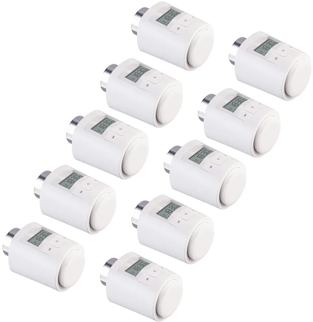 Programmierbare Universal-Heizkörper-Thermostate 10er-Set
