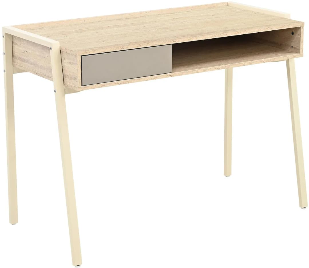 Schreibtisch Boderas Beige/Travertin