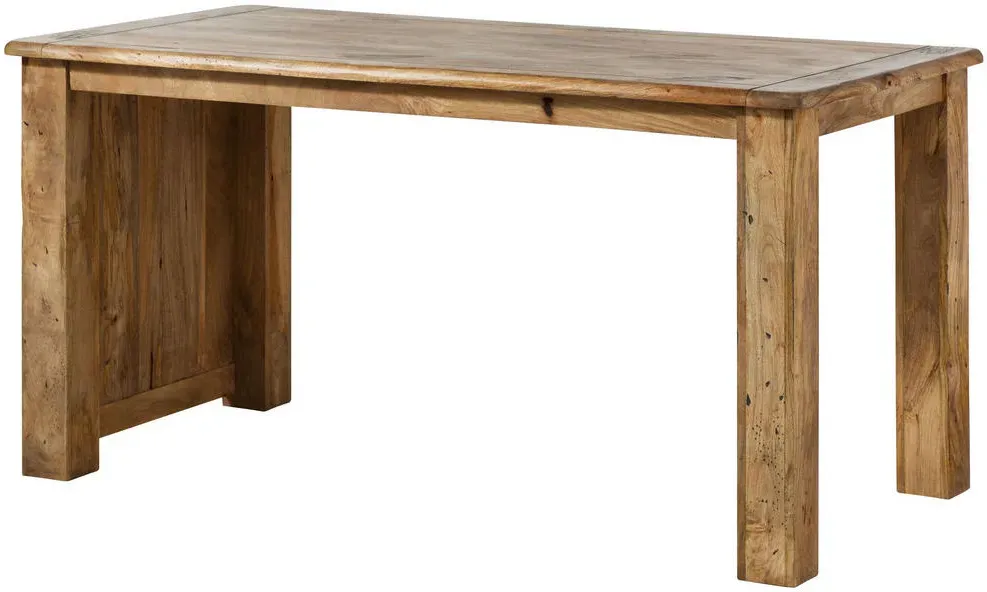 Schreibtisch Mango 160x80x80 natur lackiert / Orange