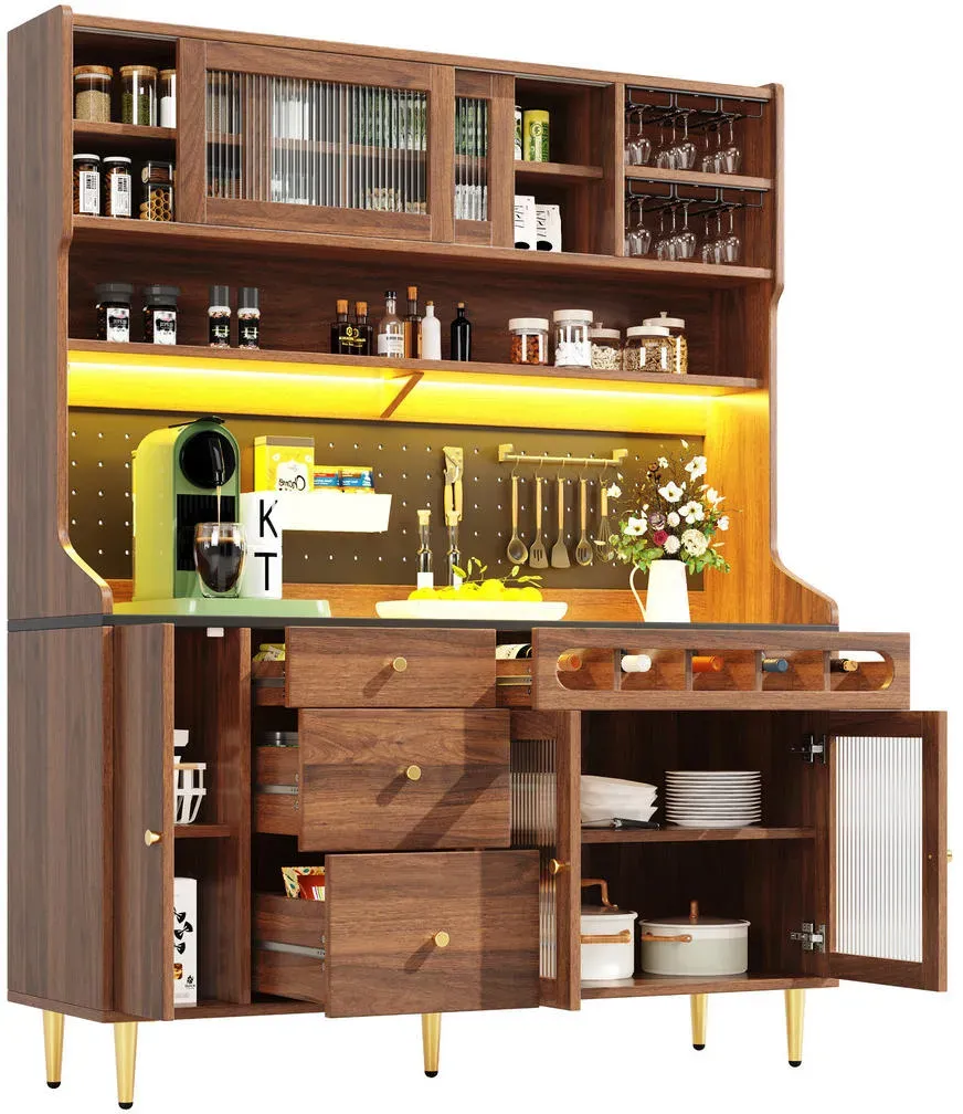 Buffet 145 x 39 x 171 cm Walnuss