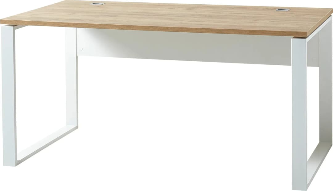 Schreibtisch GW-Lioni 4157 weiß / Eiche Navarra Nb.