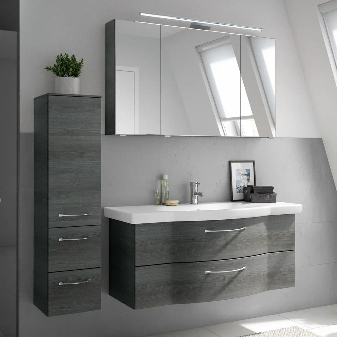 Badmöbel-Set 6005 4-tlg. Graphit