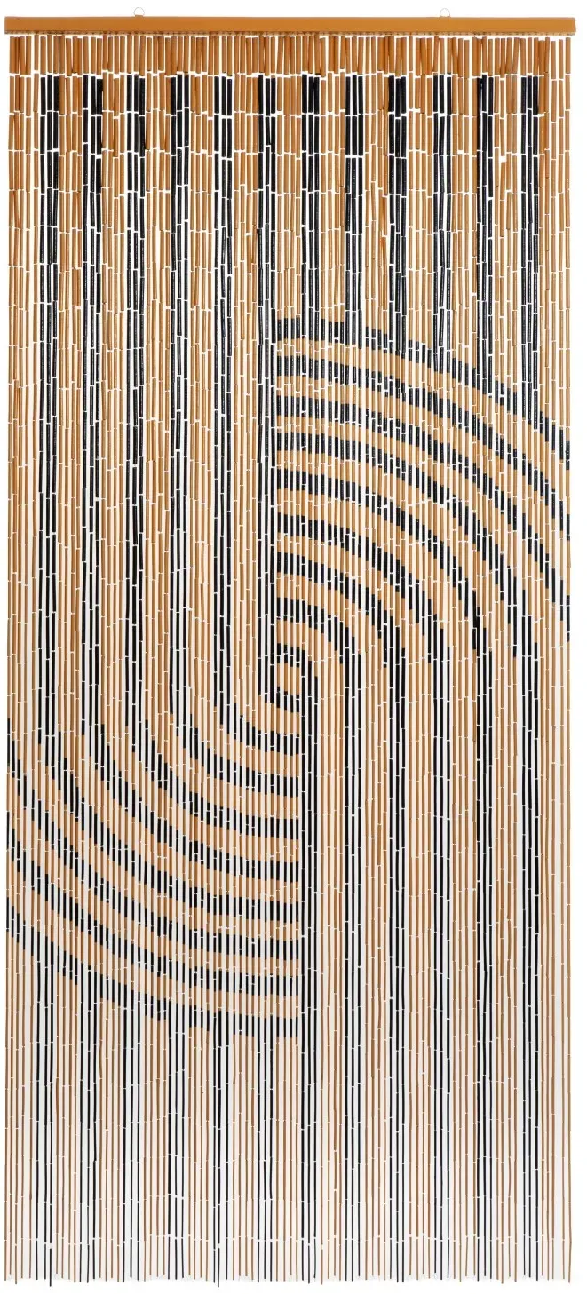 Decona Japandi Ösen 90 x 200 cm Braun/Schwarz