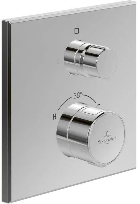 Universal Taps & Fittings Duschthermostat eckig für 1 Verbraucher Chrom TVS00003700061