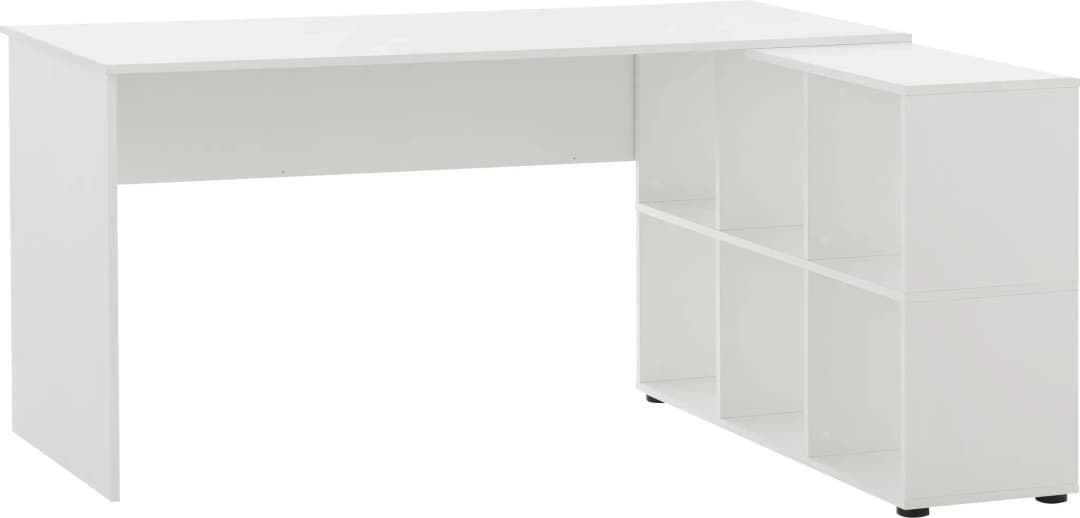 Eckschreibtisch Serie 400 weiß
