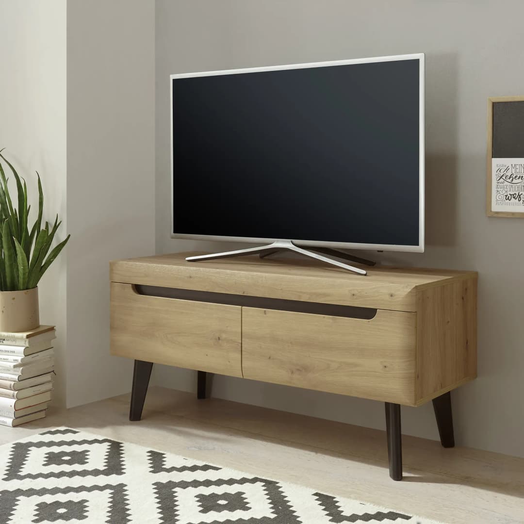 Tineo Lowboard 107 x 50 cm Holzfarben MDF