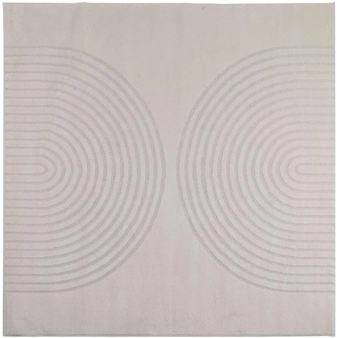 GALATI Teppich 120 x 120 cm Creme