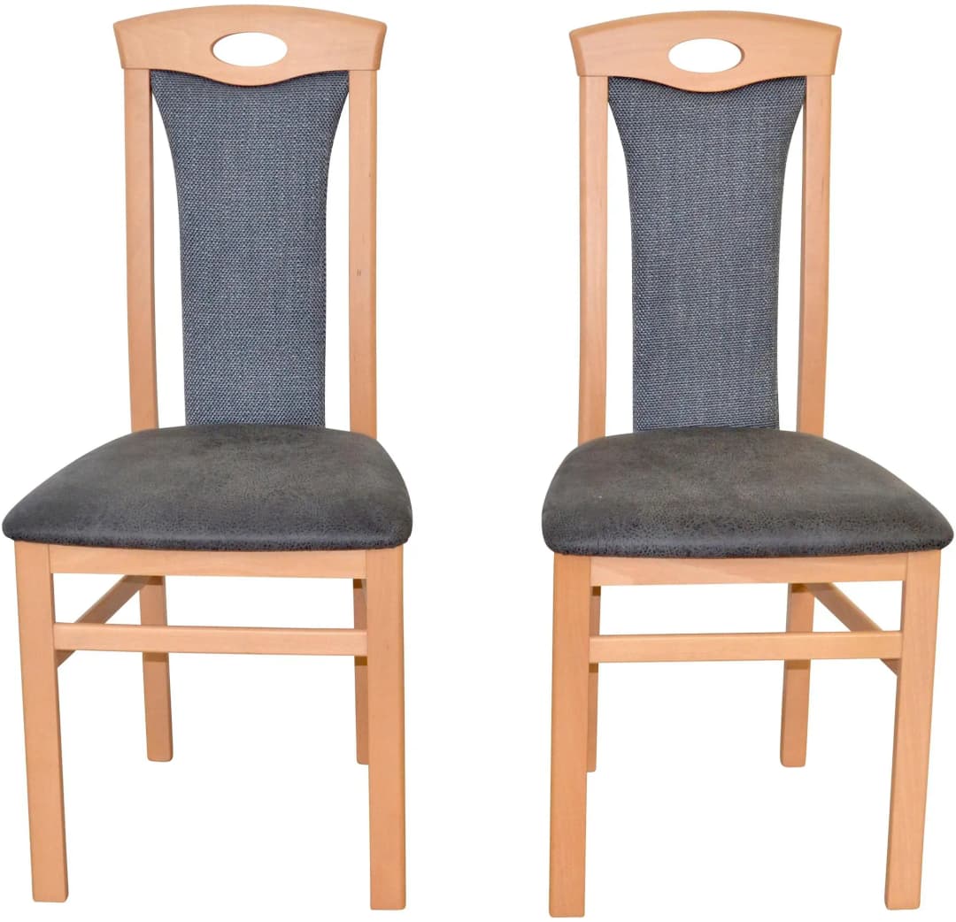 Esszimmerstuhl Cora II schwarz 2er Set