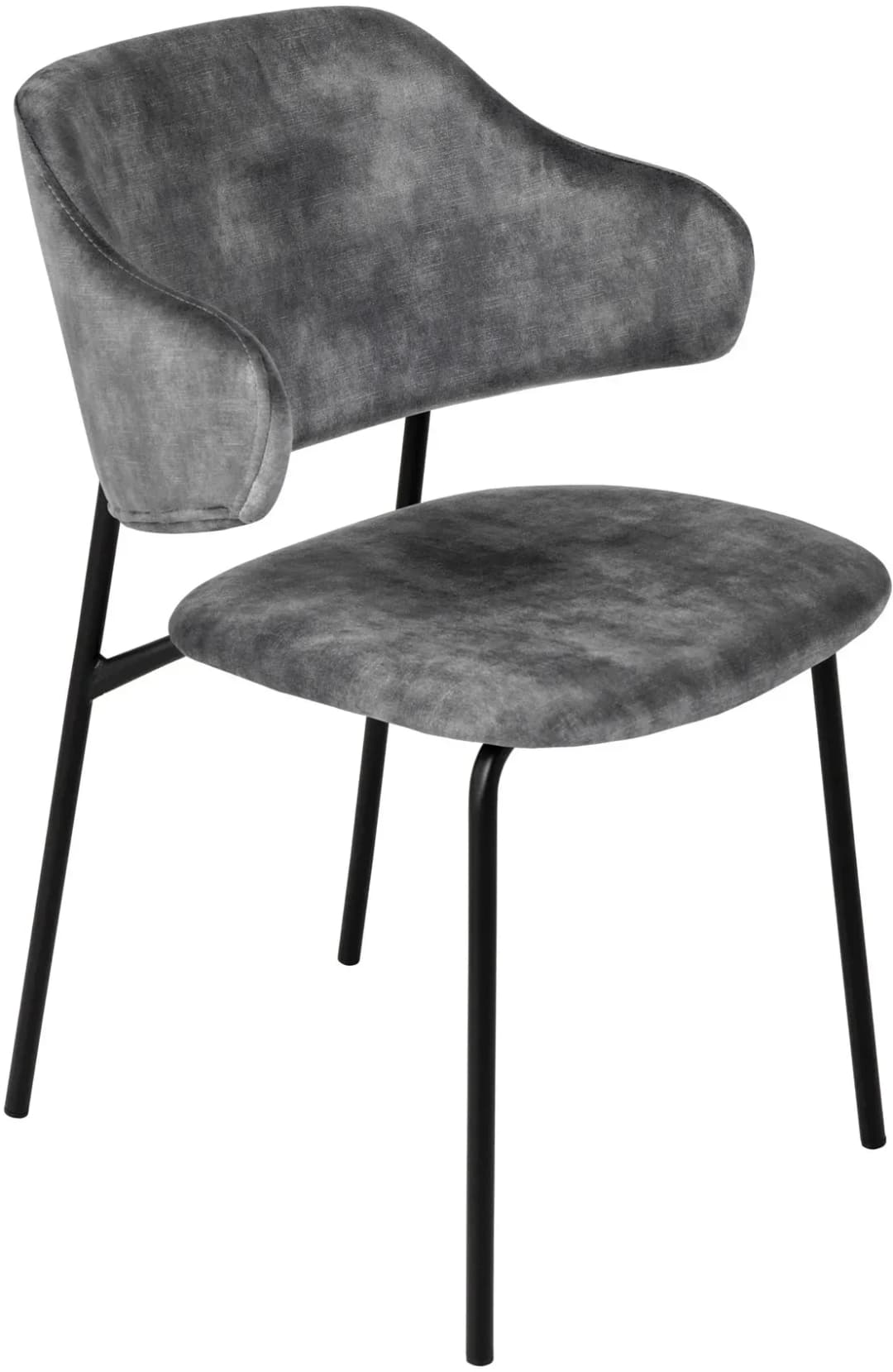 Stuhl VOGUE Samt grau