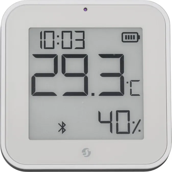 Blu ZB H&T Display white Temperatur- & Feuchtigkeitssensor Bluetooth Zigbee weiß
