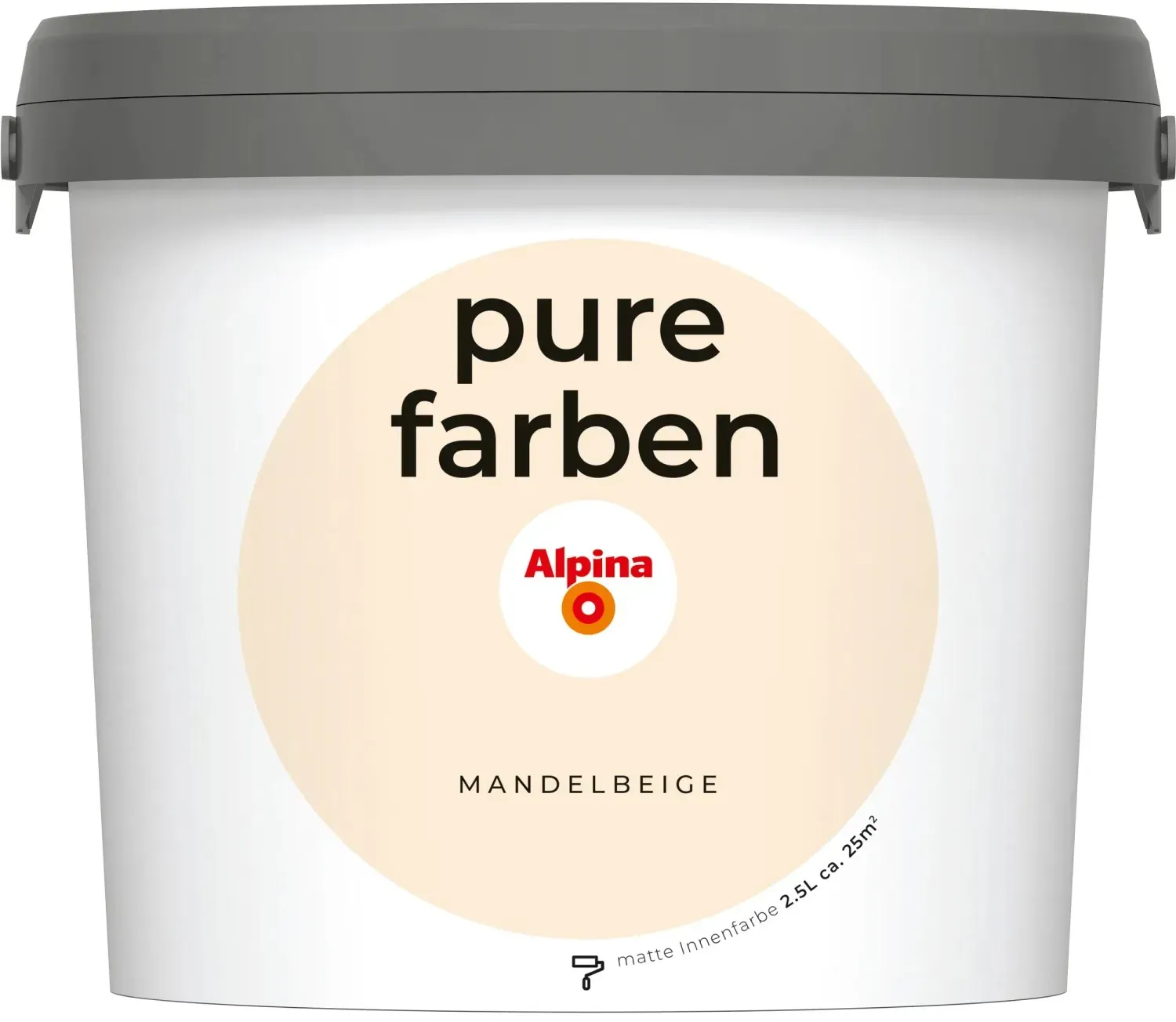 Wandfarbe Mandelbeige matt 2,5 l