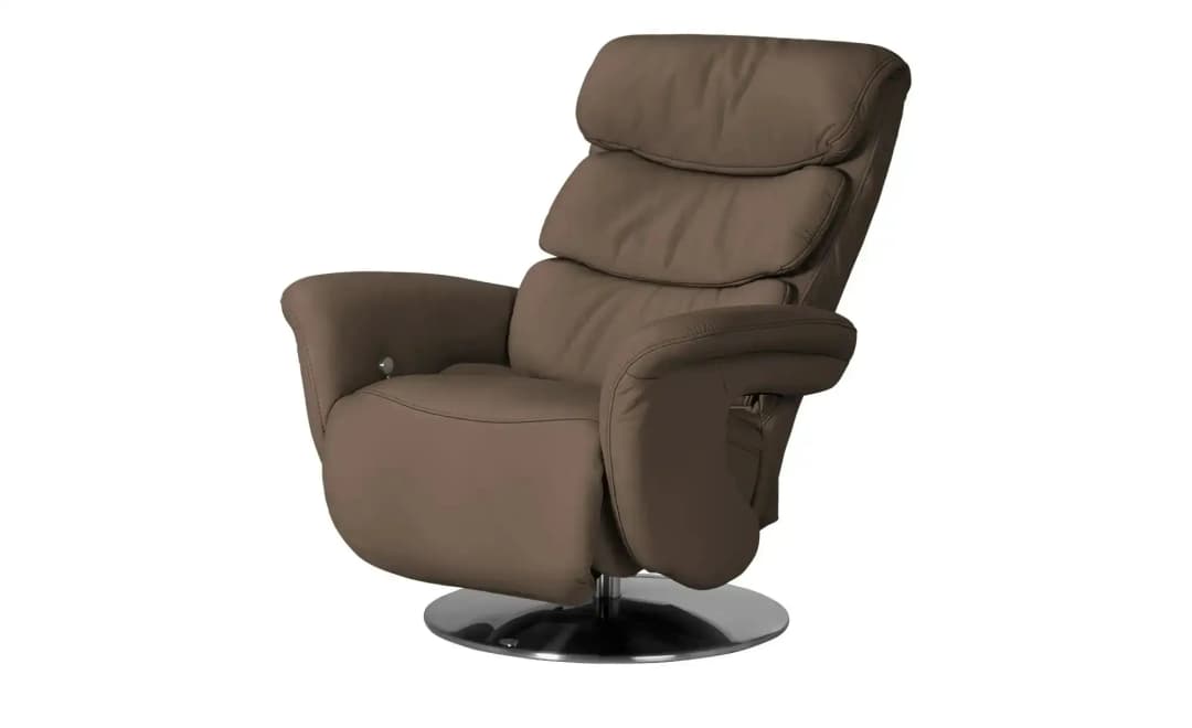 Relaxsessel 7628 Leder 83 x 113 x 92 cm Braun mit Relax-Funktion