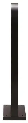 Poller 1-fach Metall grau