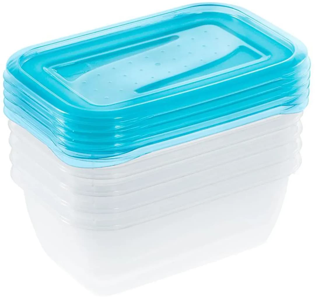 Frischhaltedose 5-teilig blau transparent 15,5 x 10,5 x 6 cm 5 x 0,5 l