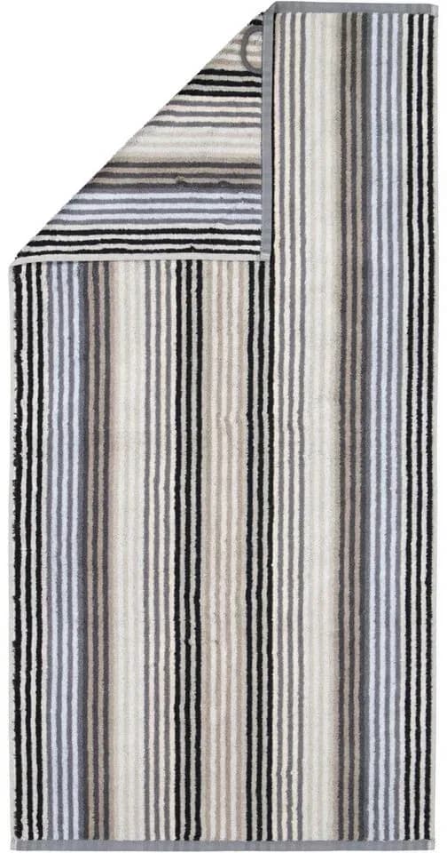 Unique Streifen 944 Handtuch 50 x 100 cm anthrazit