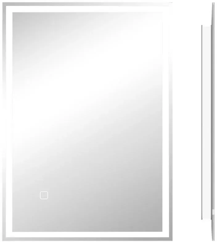 Badezimmerspiegel Glas Silber