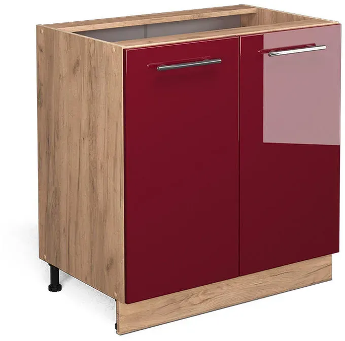 Unterschrank Fame-Line 80 x 0 x 0 cm Bordeaux Hochglanz
