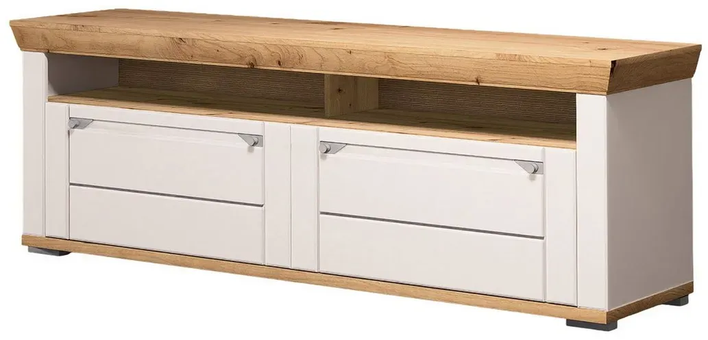 WORCHESTER TV-Lowboard 165x61x53 cm Eiche/Metall