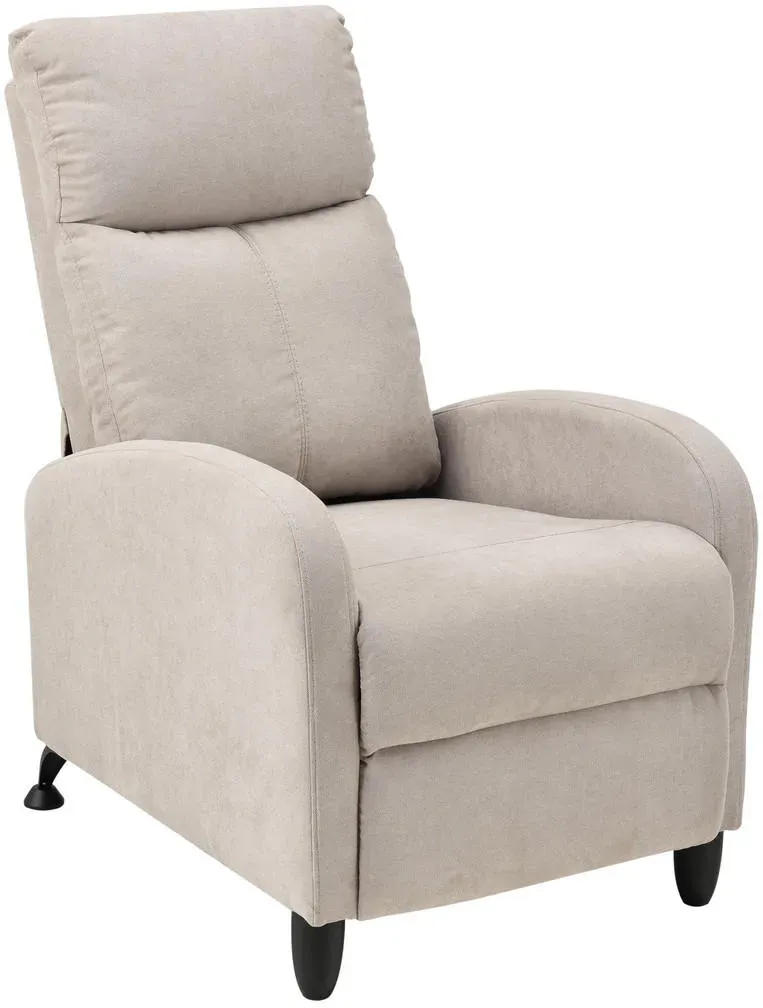 Relaxsessel Bregenz Textil 60 x 102 x 92 cm Braun mit verstellbarer Rückenlehne