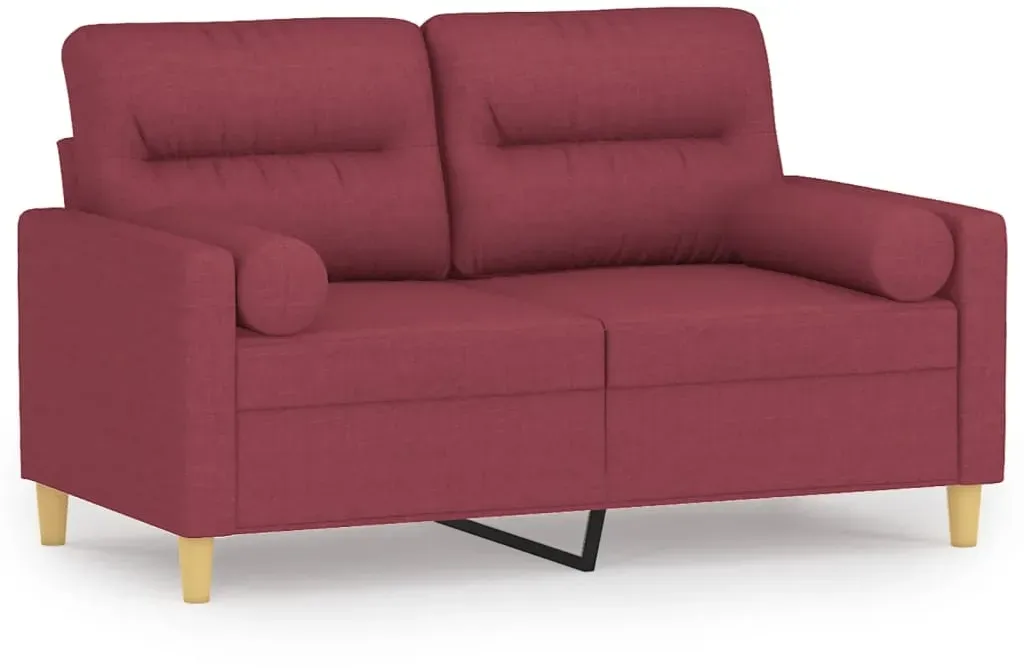 Couch Polyester 2-Sitzer Rot