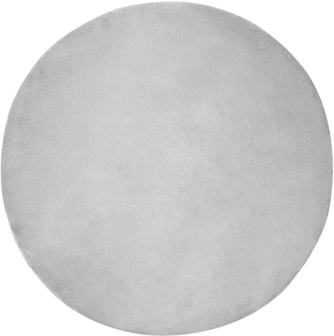 Olite Fellteppich Ø 200 cm Grau