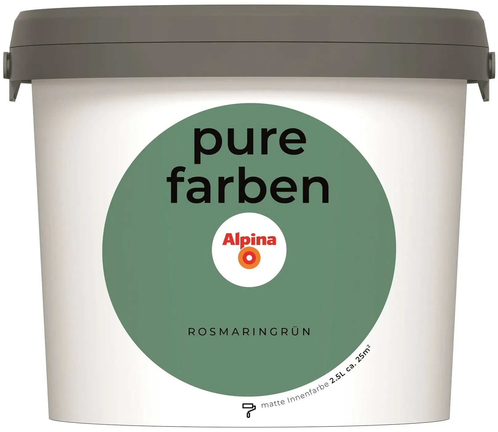 Pure Farben Wandfarbe Rosmaringrün 2,5 l