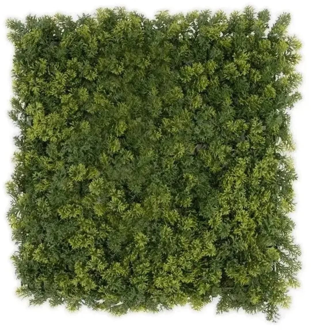 Pflanzenwand Houttuynia-cordata Kunstpflanze zur Dekoration 50 x 50 cm