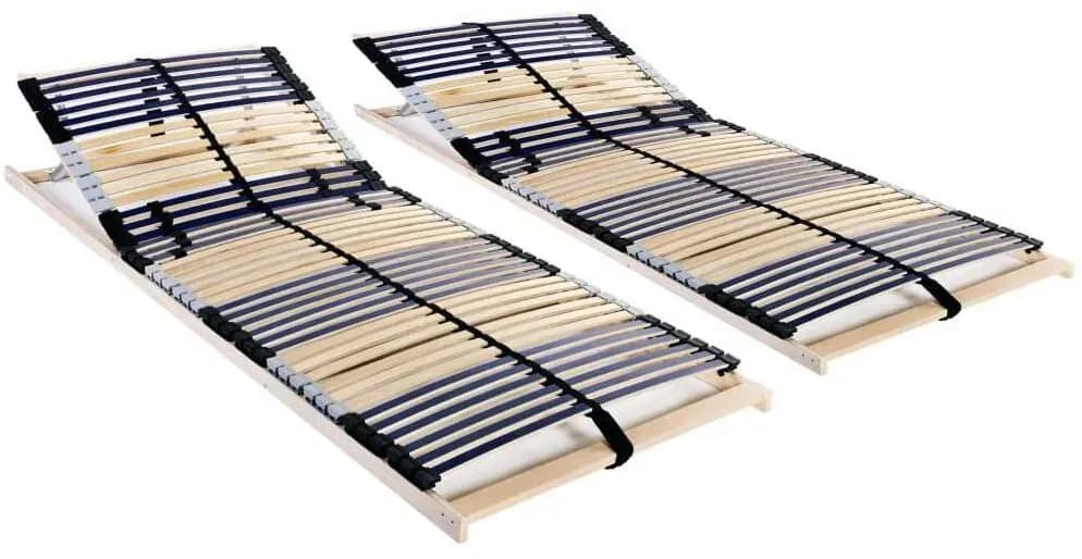 7-Zonen-Lattenrost mit verstellbarem Kopf- und Fußteil 90 x 200 cm