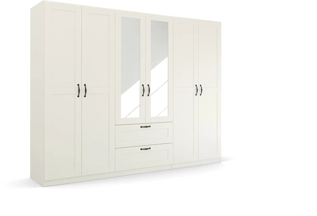 Drehtürenschrank Cottage by Quadra Spin 271 x 210 x 54 cm Weiß